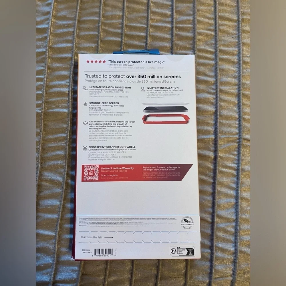 NEW - ZAGG InvisibleShield Glass Elite Samsung Galaxy S24 Ultra Screen Protector